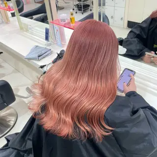 セミロング 🎀🫧透明感 ピンクラベンダー💟のヘアスタイル