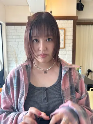 ミディアム hair&make FORS所属・宇留間 涼香のヘアスタイル