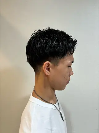 ショート 札幌パーマ レイヤー/後藤海音のヘアスタイル