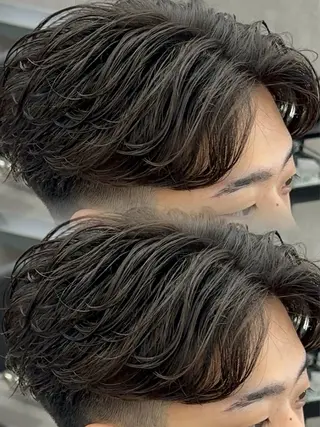 カラー パーマ メンズ 札幌メンズヘア指名 No.1光👑👑のヘアスタイル