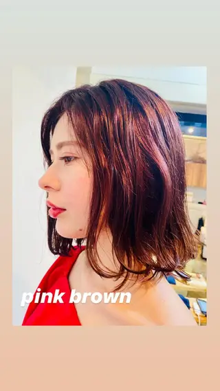 ミディアム カラー ✨艶カラー✨ 祥一朗 WAWAのヘアスタイル