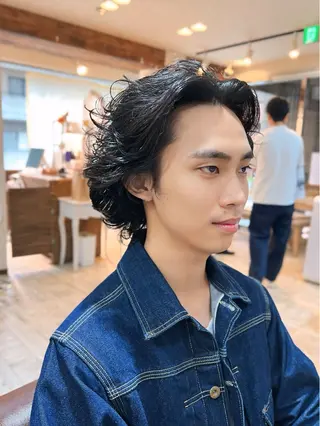 ミディアム 《酸性》矯正特化 SHIN亀井 真のヘアスタイル