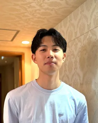 メンズ スパイキーショート 大人パーマ 丸山のヘアスタイル