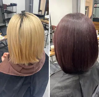 ミディアム カラー RIO🩶NEXT/ エクステ/ハイトーンのヘアスタイル