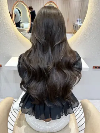 ロング カラー 竹田 真梨子のヘアスタイル