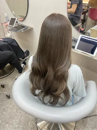 ロング カラー 新宿/韓国ヘア 中明度カラー/かやのヘアスタイル