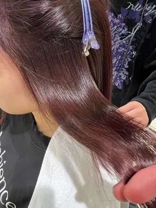 ミディアム カラー パーマ ヘアアレンジ メンズ 堀井 凌平のヘアスタイル