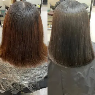 セミロング カラー SUN GLOW サングロウ所属・水素トリートメント/ 髪質改善/ナカノメのヘアスタイル