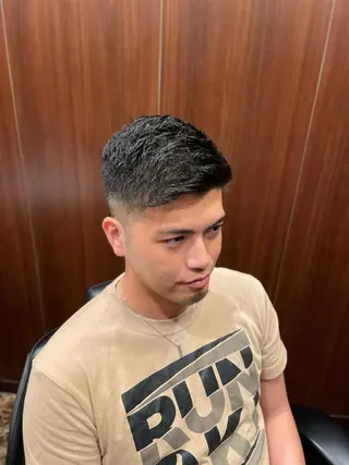 ショート パーマ ヒロ銀座BARBERSHOP丸の内店所属・ヒロ銀座　石川 昂のヘアスタイル