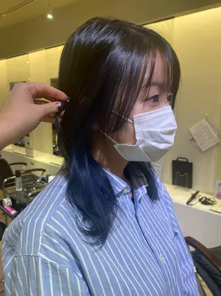 セミロング 西岡 あつみ/ 堀江美容室のヘアスタイル