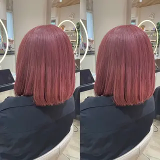 ミディアム カラー 🎀推し活カラー/ ピンクカラー/のののヘアスタイル