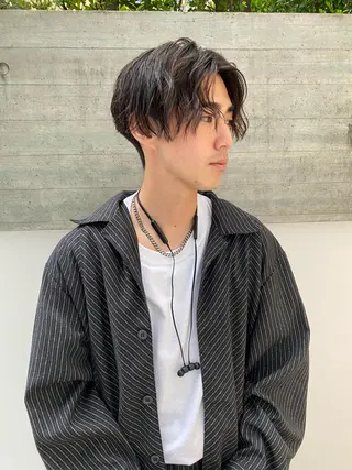 パーマ メンズ パーマ、髪質改善 カズマのヘアスタイル