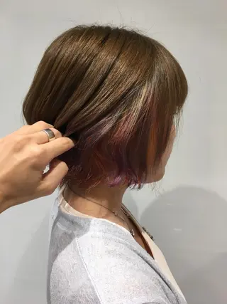 ミディアム カラー 寺内 紳悟のヘアスタイル