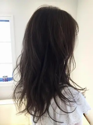 セミロング カラー パーマ ヘアアレンジ ✨ハイクオリティ✨ 山本香也のヘアスタイル