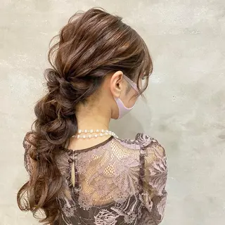 ロング まつパ・ヘアセット ♡Chinami♡のマツエク・マツパデザイン