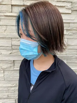 ミディアム カラー 透明感カラーブリーチ 🌼シゲモトアヤ🌼のヘアスタイル