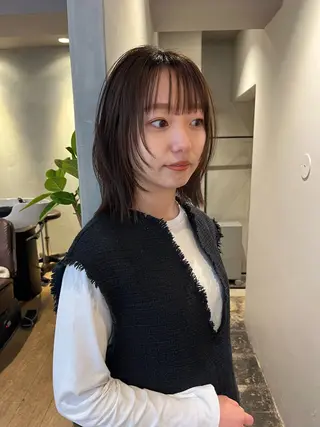 ミディアム カラー ロエ平尾山荘所属・大人ショート/メンズ /平尾/薬院/綜一郎のヘアスタイル