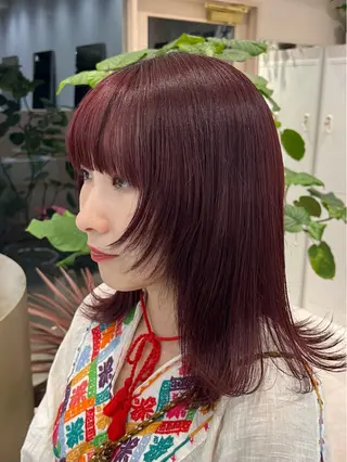 ミディアム カラー 艶カラー/高円寺/ atsumi🦣🪽のヘアスタイル