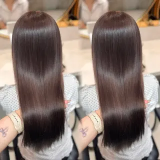 カラー misaki 💞 新宿/透明感カラーのヘアスタイル