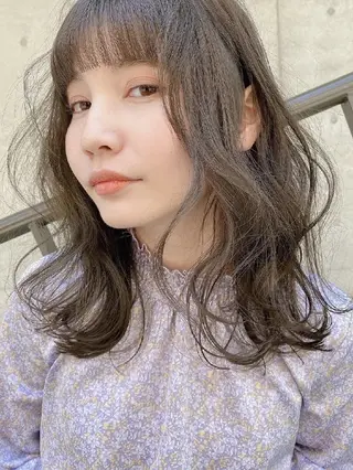 カラー ミディアム mood hair salonのヘアスタイル