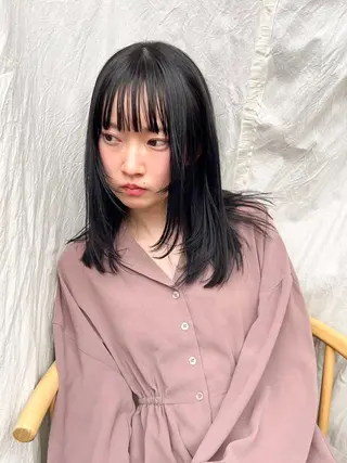 セミロング loka所属・山本 晶大のヘアスタイル