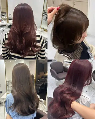 セミロング カラー 横浜美容室/透明感 カラー/レイヤーのヘアスタイル