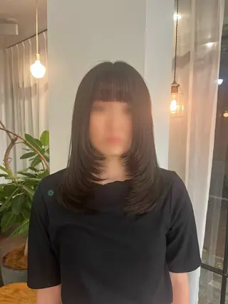 セミロング ROMANO/ uchi⭐︎のヘアスタイル
