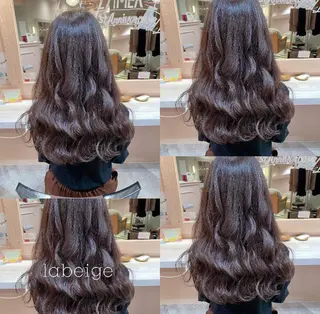 ロング カラー パーマ ヘアアレンジ メンズ キッズ RIYA❤︎ Aujuaソムリエのヘアスタイル