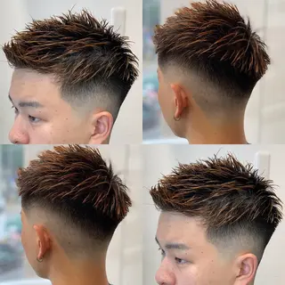 ショート メンズ 及川シゲル 髪質改善講師のヘアスタイル