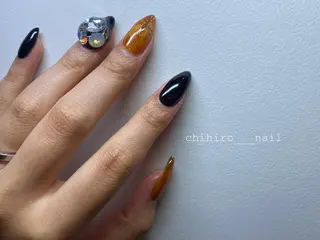 ロング カラー ネイル beauty salon ma'am所属・chihiro 小路ネイルのネイルデザイン