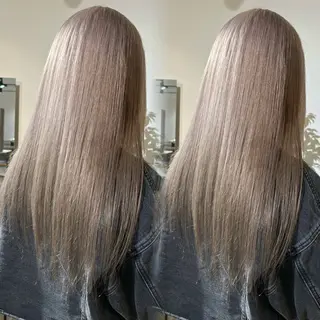 ロング カラー 暖色カラー🍒 ケアブリーチ/akiのヘアスタイル