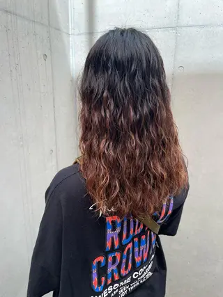 セミロング パーマ ✨透明感カラー✨ 🦖佐々木未来🦕のヘアスタイル