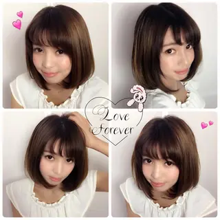 ミディアム 韓国ヘア得意❤︎森澤 悠佳のヘアスタイル