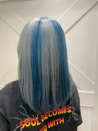 ミディアム カラー ブリーチ超特化美容師 ☯️ルカ✡️💫のヘアスタイル