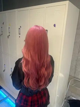 カラー pink hair 🩷mayu🩷のヘアスタイル