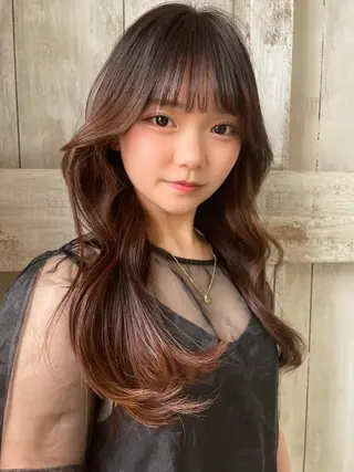 ロング カラー メンズスタイリスト/ 髪質改善/居場のヘアスタイル