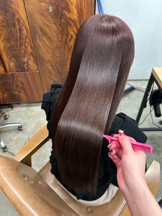 ロング ♡ラベンダー/ピンク /顔まわり♡ネイロのヘアスタイル