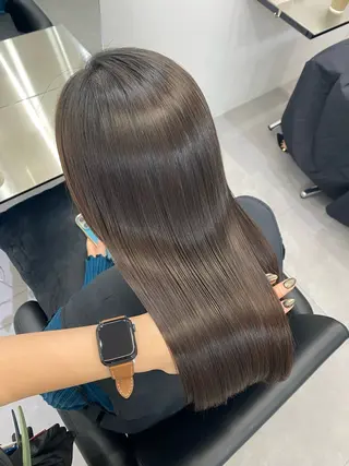 ロング 艶髪/縮毛矯正/ Core mikuaのヘアスタイル