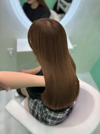 ロング カラー ヘアアレンジ nana【艶髪】/ レイヤー/縮毛矯正のヘアスタイル