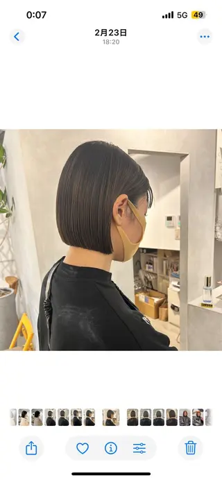 ショート カラー 切りっぱなしボブ🪐 Anzuのヘアスタイル