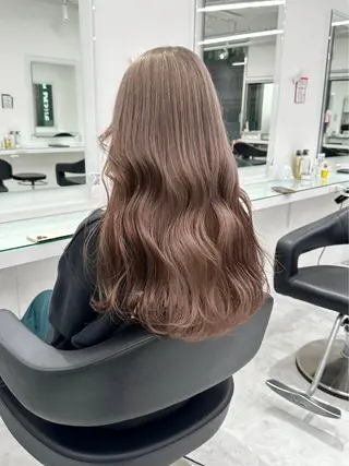 ミディアム ブラウンベージュ🤎 ブリーチなし🤎のヘアスタイル