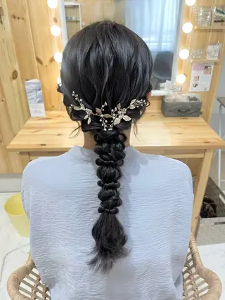 ロング ヘアアレンジ ヘアセットサロン /上坪愛美のヘアスタイル