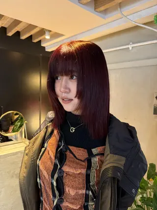 セミロング カラー ヘアアレンジ 海外/ハイトーン🪽 ☯️ami☯️のヘアスタイル