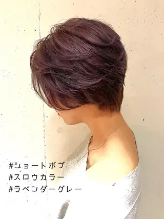 ショート ミルクティーベージュ 山本勝志のヘアスタイル