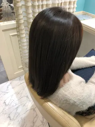 ミディアム カラー 縮毛矯正/ 髪質改善/浅見拓哉のヘアスタイル