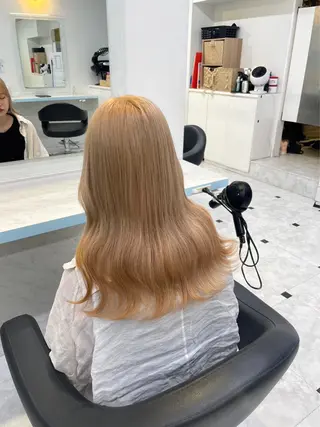 ロング カラー 艶髪グレージュ特化/ CHIKARAのヘアスタイル