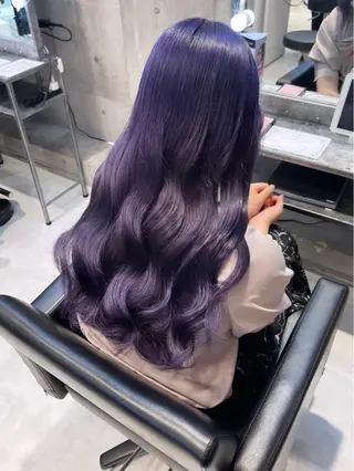 ロング カラー パーマ ヘアアレンジ メンズ キッズ ネイル マツエク・マツパ アイブロウ 🎀韓国スタイル YURINA🎀のヘアスタイル