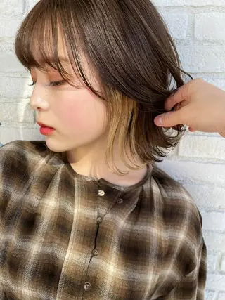 ミディアム カラー 韓国ヘア🇰🇷 レイヤー/芝春樹のヘアスタイル