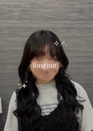 ロング 𝒌𝒂𝒓𝒊𝒏 /大阪/韓国風🩵のヘアスタイル