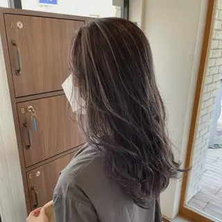 セミロング カラー ヘアアレンジ 🎗秋山勇 /三宮指名No.1のヘアスタイル